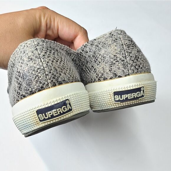 Superga Snakeskin Leather Fashion Sneakers Size 9.5 - Picture 6 of 8